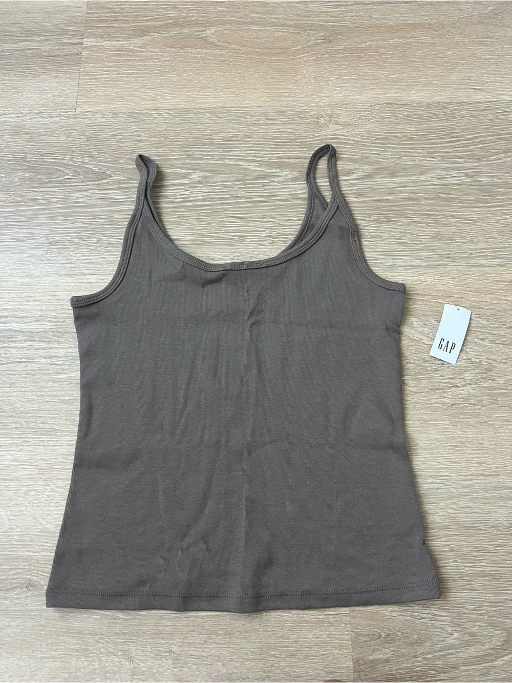GAP Women's Taupe Ribbed Camisole